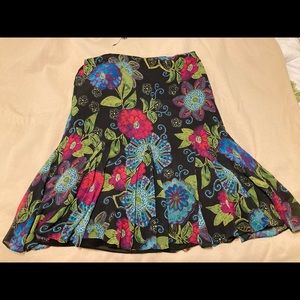 Chico’s Floral Skirt size 2